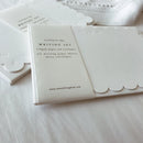 Letterpress Scalloped Luxury Writing Paper Set